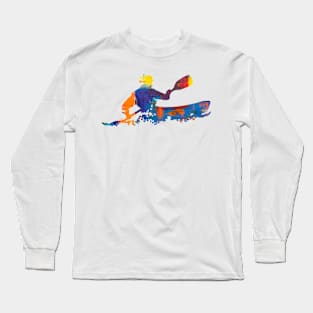 Abstract Kayak Art Long Sleeve T-Shirt